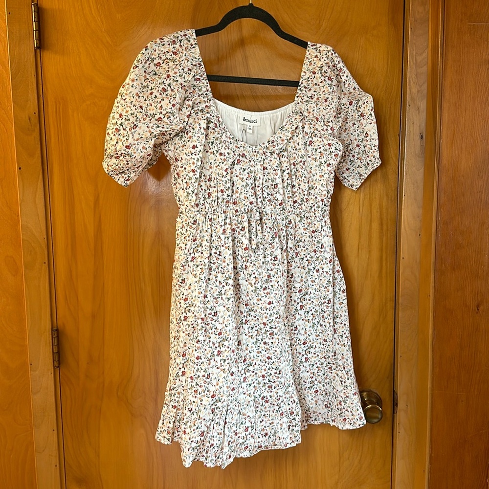 White floral dress